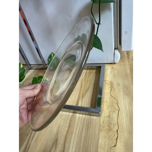 Vintage Etched Glass Plate – Whooping Crane Design - Picture 5 of 7